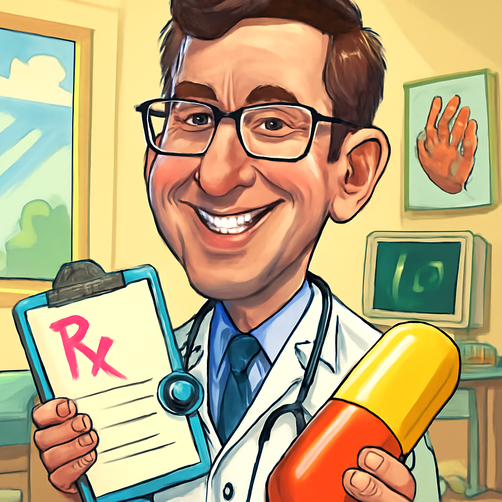 Doctor AI Generated Caricature