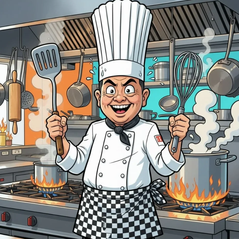Chef Caricature Art