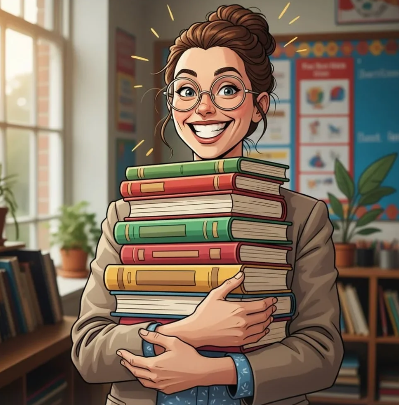 Teacher AI Caricature
