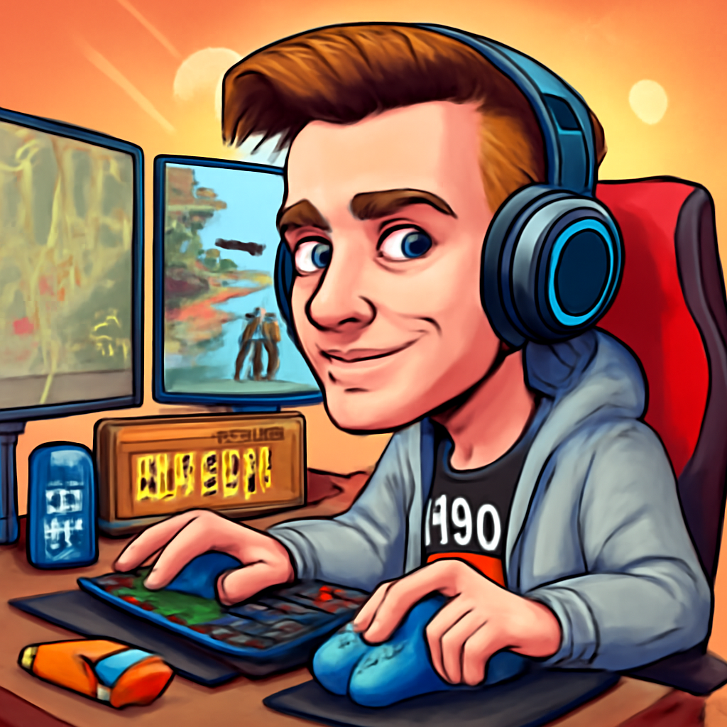 Player Fun Caricature