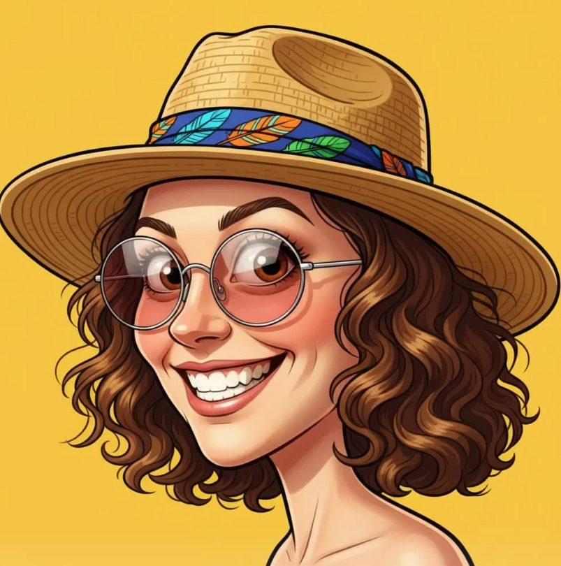 Fashion Girl Caricature Portrait